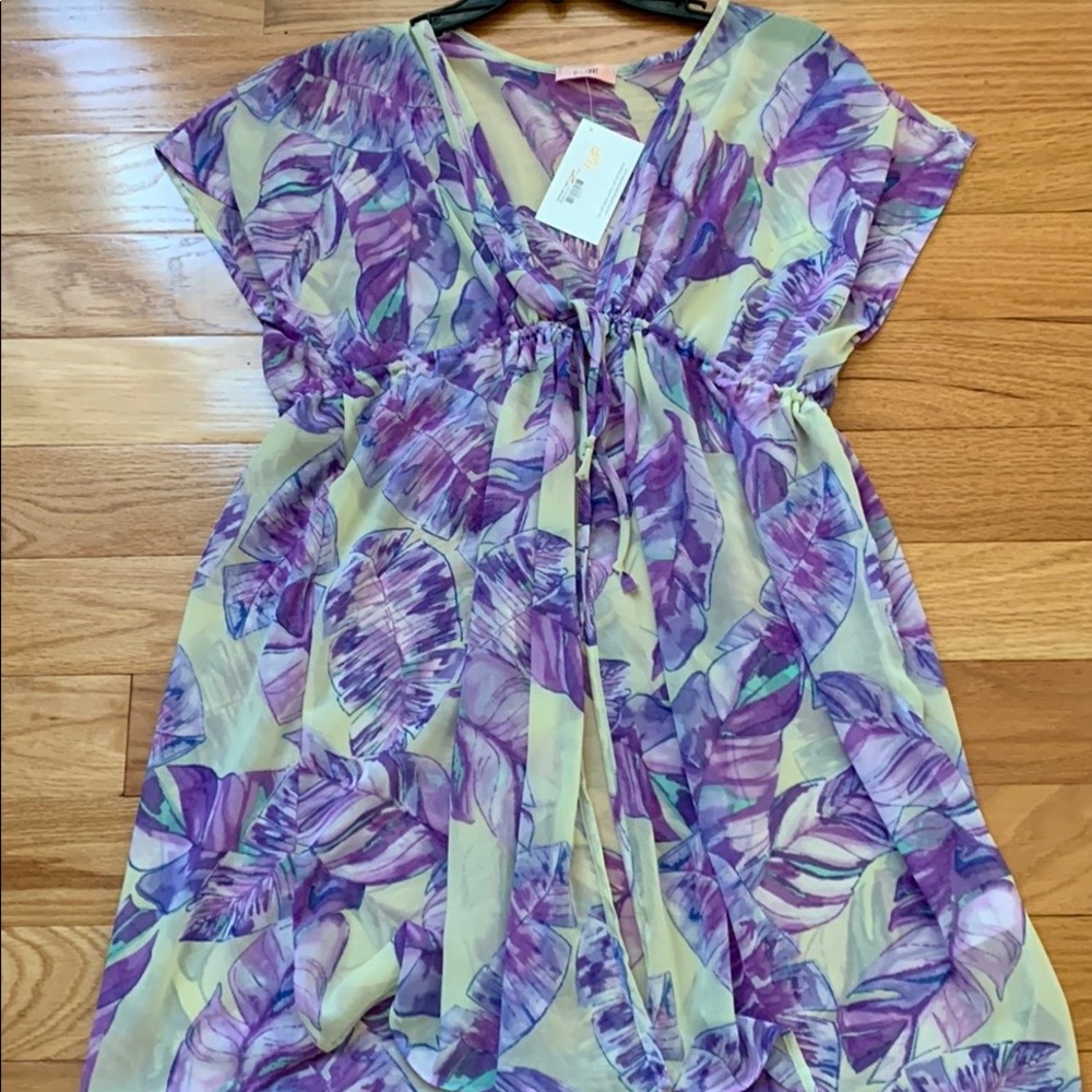 Lavender leaf kimono- small